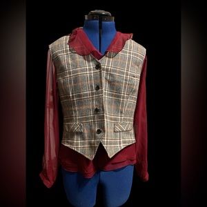 Fall is near! Vintage 1980 country suburban by country miss wool blend vest!